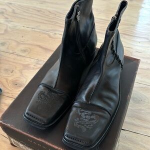 Like new Mark Nason black short boots 12